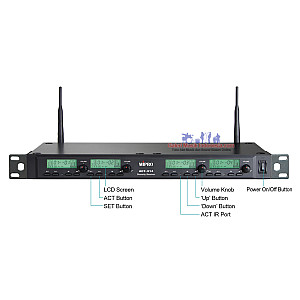 Mipro ACT312BT/4*ACT32H 4Mic Wireless Microphone